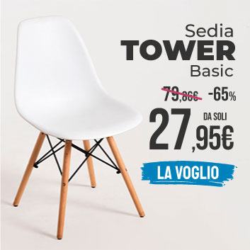 Con questa offerta per l'estate non potrai resistere: Sedia Tower Basic