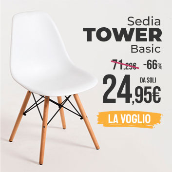 Con questa offerta per l'estate non potrai resistere: Sedia Tower Basic